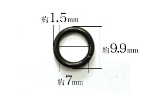 丸カン1.4×7寸法