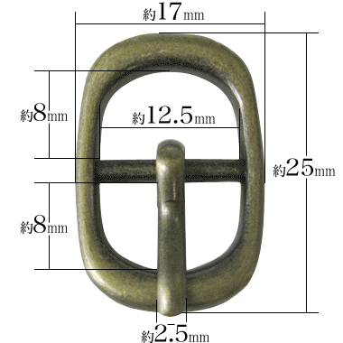 12mm美錠3009のサイズ寸法