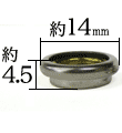 ジャンパーホック7050バネの寸法