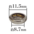 ジャンパーホック7060バネ(パーツ)の直径は約12mm