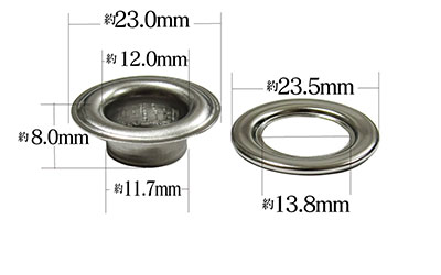 アイレット28(ステンレス製)概寸