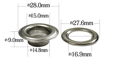 アイレット30（ステンレス製）寸法