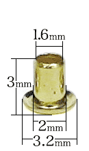 ハトメ2×3寸法