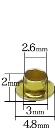 ハトメ3×2寸法