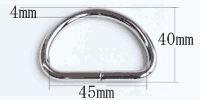 Dカン4×45(ニッケル)寸法