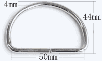 Dカン4×50(ニッケル)寸法