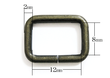 角カン2×12×8（アンティーク）寸法