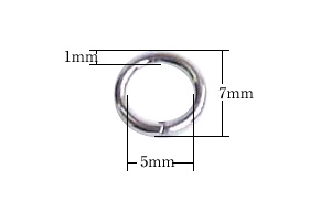 丸カン1×5寸法