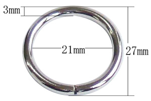 丸カン3×21寸法
