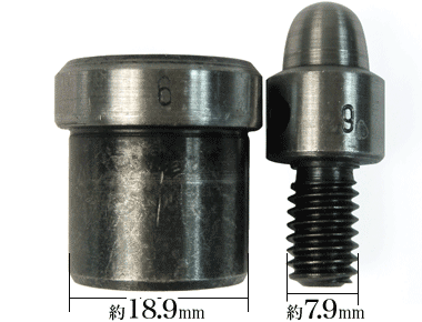 6mm穴あけ打駒寸法
