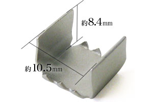 紐止めツメ金具M100ASL寸法