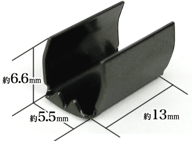 ツメTA-45黒ニッケルの寸法サイズ