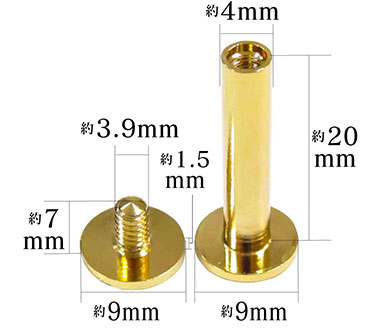 ネジ式ビス4×20mm